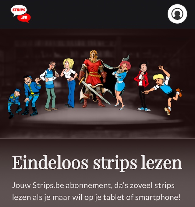 Strips.be is een soort Netflix voor strips