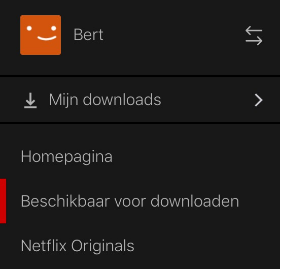 Zo download je in Netflix app