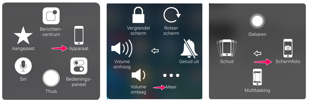 AssistiveTouch schermen