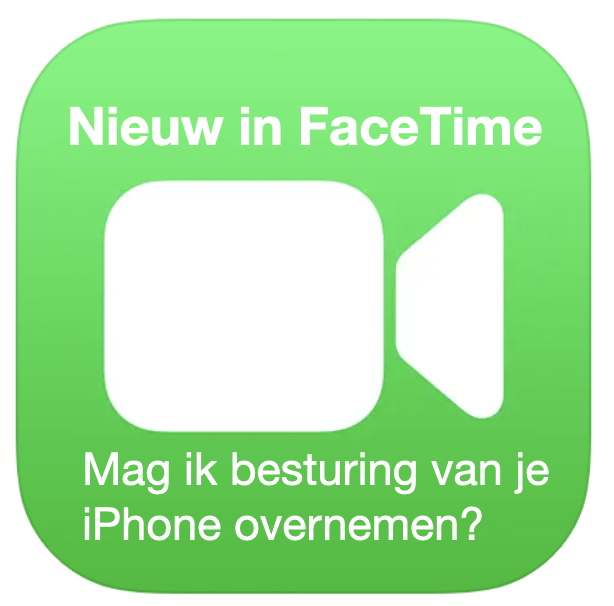 Besturing iPhone overgeven tijdens FaceTime gesprek