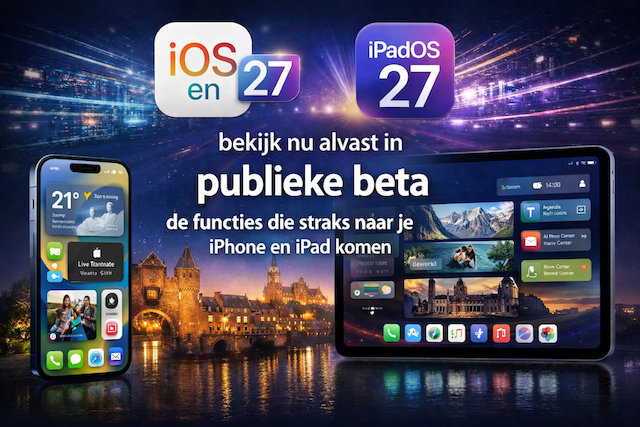 Publieke beta versies iOS en iPadOS 27