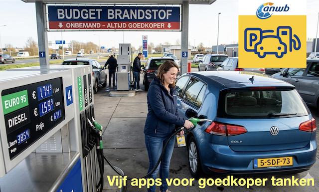 Vijfr apps om goedkoper te tanken
