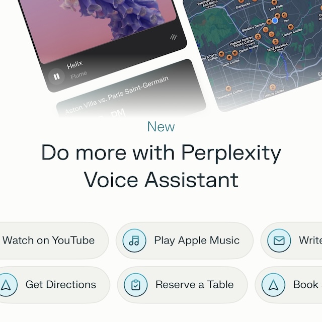Perplexity app heeft nu stembediening